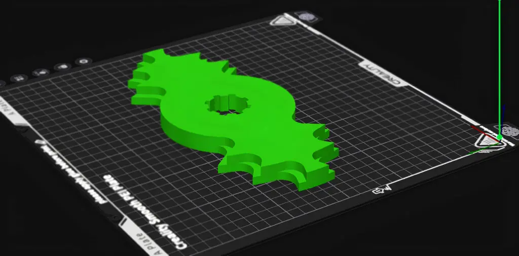 Prototipo funcional en preparación de impresión 3D